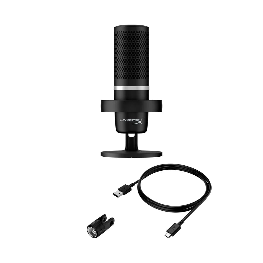 HyperX DuoCast USB Microphone RGB Lighting - Black | 4P5E2AA - Vektra Computers LLC HyperX DuoCast USB Microphone RGB Lighting - Black | 4P5E2AA - Vektra Computers LLC